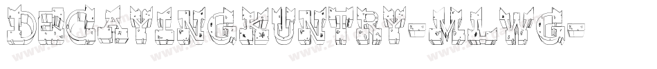 DecayingKuntry-mLWG字体转换