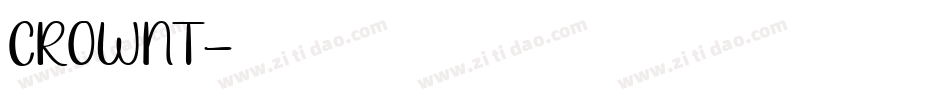 CROWNT字体转换