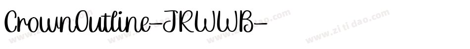 CrownOutline-JRWWB字体转换
