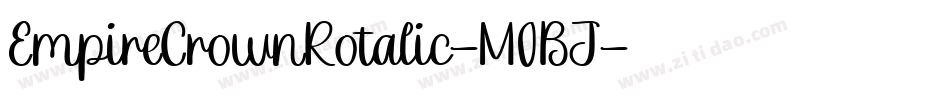 EmpireCrownRotalic-M0BJ字体转换