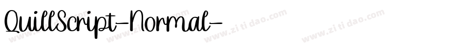 QuillScript-Normal字体转换