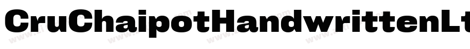 CruChaipotHandwrittenLtalic-LyX4字体转换