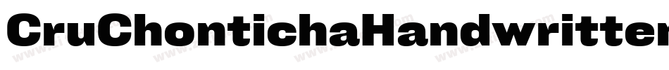 CruChontichaHandwrittenitalic-v2WA字体转换