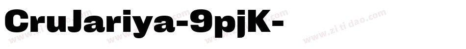 CruJariya-9pjK字体转换