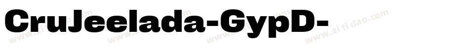 CruJeelada-GypD字体转换