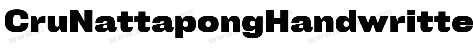 CruNattapongHandwrittenRegul-LydZ字体转换