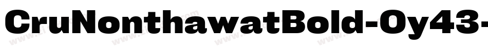 CruNonthawatBold-Oy43字体转换