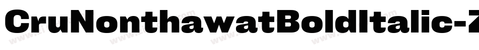 CruNonthawatBoldItalic-ZgmK字体转换