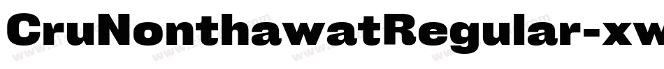 CruNonthawatRegular-xw6R字体转换