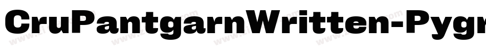 CruPantgarnWritten-Pygr字体转换