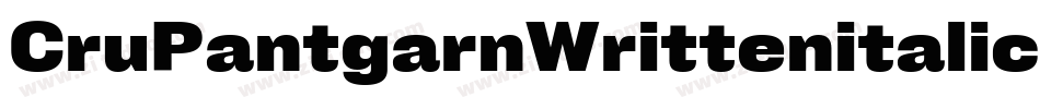 CruPantgarnWrittenitalic-Rgre字体转换