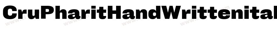 CruPharitHandWrittenitalic-Lyg5字体转换