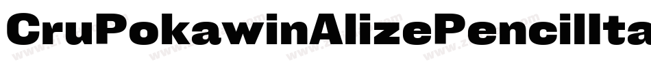 CruPokawinAlizePencilItalic-mnwv字体转换