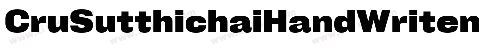 CruSutthichaiHandWriten-8zGA字体转换