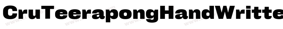 CruTeerapongHandWritten-q81q字体转换