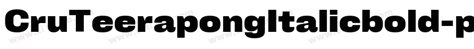 CruTeerapongItalicbold-pBzr字体转换