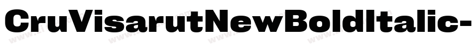CruVisarutNewBoldItalic-rYLy字体转换