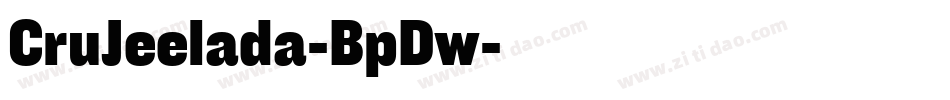 CruJeelada-BpDw字体转换