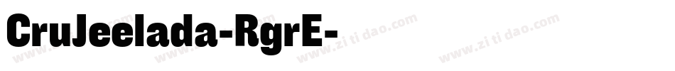 CruJeelada-RgrE字体转换