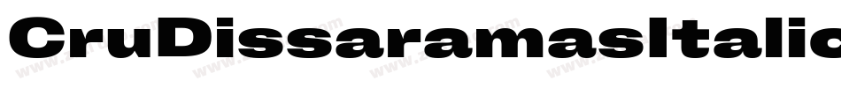 CruDissaramasItalic-rYoy字体转换