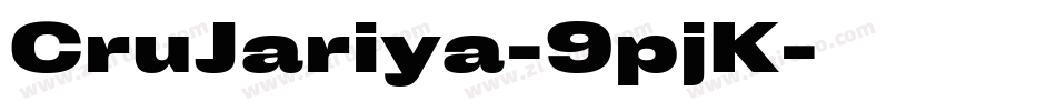 CruJariya-9pjK字体转换