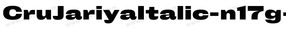 CruJariyaItalic-n17g字体转换