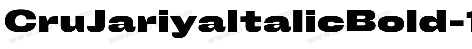 CruJariyaItalicBold-1Yx2字体转换