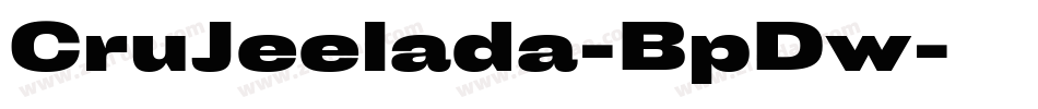 CruJeelada-BpDw字体转换