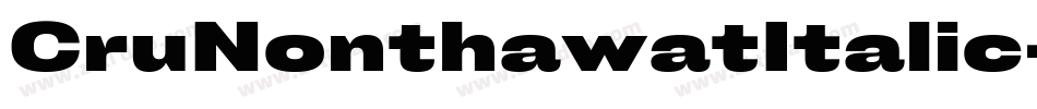 CruNonthawatItalic-3Mdz字体转换