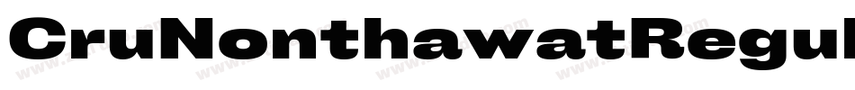 CruNonthawatRegular-xw6R字体转换