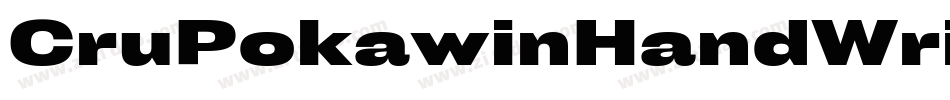 CruPokawinHandWritten-q8zV字体转换