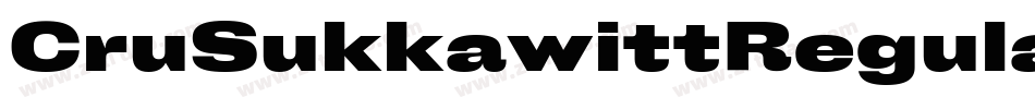 CruSukkawittRegular-XywK字体转换