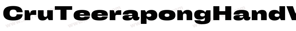 CruTeerapongHandWritten-q81q字体转换
