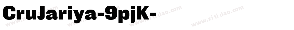 CruJariya-9pjK字体转换