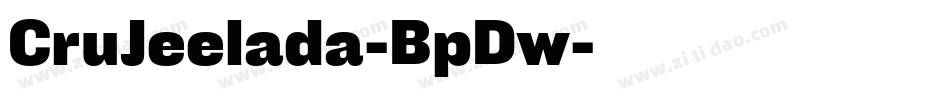 CruJeelada-BpDw字体转换