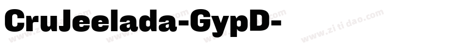 CruJeelada-GypD字体转换