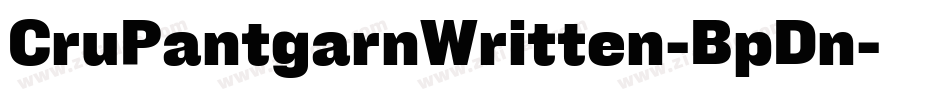 CruPantgarnWritten-BpDn字体转换