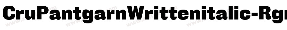 CruPantgarnWrittenitalic-Rgre字体转换