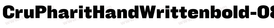 CruPharitHandWrittenbold-08ez字体转换