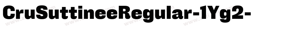 CruSuttineeRegular-1Yg2字体转换