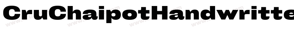 CruChaipotHandwrittenBlod-gAY6字体转换