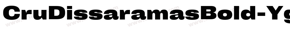 CruDissaramasBold-YgDO字体转换