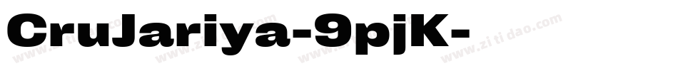 CruJariya-9pjK字体转换