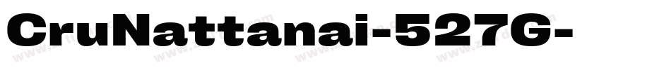 CruNattanai-527G字体转换