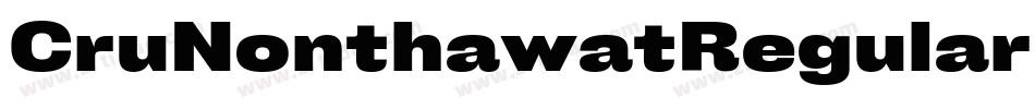 CruNonthawatRegular-xw6R字体转换