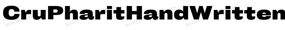 CruPharitHandWrittenV2Italic-Zg38字体转换