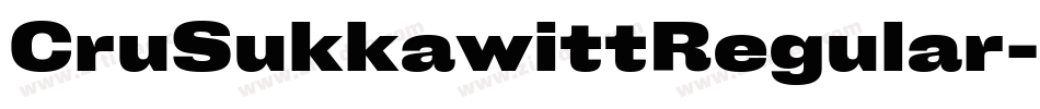 CruSukkawittRegular-XywK字体转换