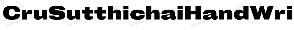 CruSutthichaiHandWriten-8zGA字体转换