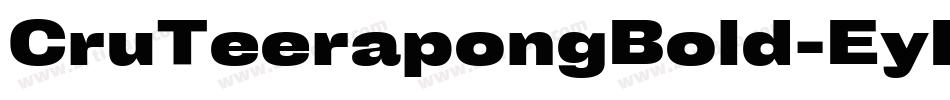 CruTeerapongBold-EyMe字体转换