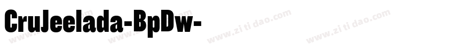 CruJeelada-BpDw字体转换
